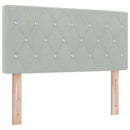 vidaXL Boxspring ágy matraccal Világosszürke 120 x 200 cm Bársony