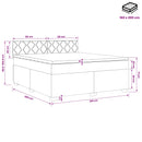 vidaXL Boxspring ágy matraccal Sötétszürke 160 x 200 cm Bársony