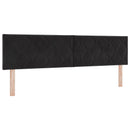 vidaXL Boxspring ágy matraccal fejtámlával Fekete 180 x 200 cm Bársony