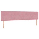 vidaXL Boxspring ágy matraccal Rózsaszín 200 x 200 cm Bársony