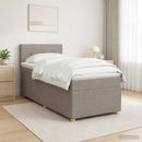 vidaXL Boxspring ágy matraccal Tópszínű 100 x 200 cm Szövet