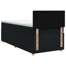 vidaXL Boxspring ágy matraccal fejtámlával Fekete 80 x 200 cm Szövet