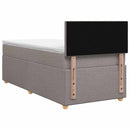 vidaXL Boxspring ágy matraccal Tópszínű 100 x 200 cm Szövet