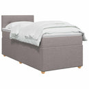 vidaXL Boxspring ágy matraccal Tópszínű 100 x 200 cm Szövet