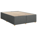 vidaXL Boxspring ágy matraccal Sötétszürke 140 x 190 cm Szövet