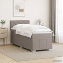 vidaXL Boxspring ágy matraccal Tópszínű 100 x 200 cm Szövet