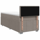 vidaXL Boxspring ágy matraccal fejtámlával Tópszínű 90 x 200 cm Szövet