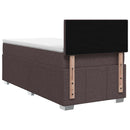 vidaXL Boxspring ágy matraccal Sötét Barna 100 x 200 cm Szövet