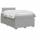 vidaXL Boxspring ágy matraccal Világosszürke 120 x 190 cm Szövet