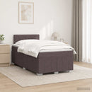 vidaXL Boxspring ágy matraccal Sötét Barna 120 x 190 cm Szövet