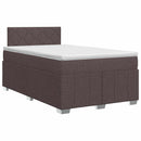 vidaXL Boxspring ágy matraccal Sötét Barna 120 x 190 cm Szövet