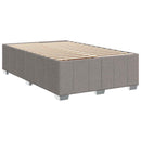 vidaXL Boxspring ágy matraccal Tópszínű 120 x 200 cm Szövet