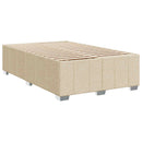 vidaXL Boxspring ágy matraccal Krémszínű 120 x 200 cm Szövet