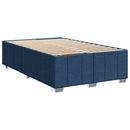 vidaXL Boxspring ágy matraccal fejtámlával Kék 120 x 200 cm Szövet