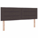vidaXL Boxspring ágy matraccal Sötét Barna 140 x 200 cm Szövet