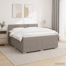 vidaXL Boxspring ágy matraccal Tópszínű 180 x 200 cm Szövet