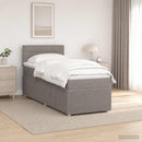 vidaXL Boxspring ágy matraccal fejtámlával Tópszínű 90 x 190 cm Szövet