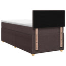 vidaXL Boxspring ágy matraccal Sötét Barna 80 x 200 cm Szövet