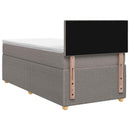 vidaXL Boxspring ágy matraccal Tópszínű 100 x 200 cm Szövet