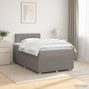 vidaXL Boxspring ágy matraccal Tópszínű 120 x 190 cm Szövet