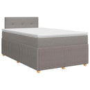 vidaXL Boxspring ágy matraccal Tópszínű 120 x 190 cm Szövet