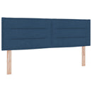 vidaXL Boxspring ágy matraccal fejtámlával Kék 140 x 190 cm Szövet