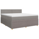 vidaXL Boxspring ágy matraccal Tópszínű 140 x 200 cm Szövet