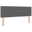 vidaXL Boxspring ágy matraccal Sötétszürke 160 x 200 cm Szövet