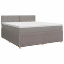 vidaXL Boxspring ágy matraccal Tópszínű 160 x 200 cm Szövet