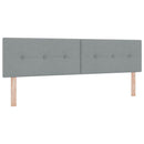 vidaXL Boxspring ágy matraccal Világosszürke 180 x 200 cm Szövet