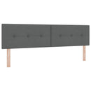 vidaXL Boxspring ágy matraccal Sötétszürke 180 x 200 cm Szövet