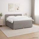 vidaXL Boxspring ágy matraccal Tópszínű 160 x 200 cm Szövet