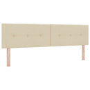 vidaXL Boxspring ágy matraccal Krémszínű 180 x 200 cm Szövet