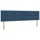 vidaXL Boxspring ágy matraccal fejtámlával Kék 180 x 200 cm Szövet