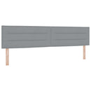 vidaXL Boxspring ágy matraccal Világosszürke 200 x 200 cm Szövet