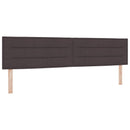 vidaXL Boxspring ágy matraccal Sötét Barna 200 x 200 cm Szövet