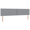 vidaXL Boxspring ágy matraccal Világosszürke 200 x 200 cm Szövet
