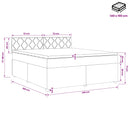 vidaXL Boxspring ágy matraccal Rózsaszín 140 x 190 cm Bársony