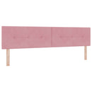 vidaXL Boxspring ágy matraccal Rózsaszín 200 x 200 cm Bársony