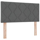 vidaXL Boxspring ágy matraccal Sötétszürke 90 x 190 cm Szövet