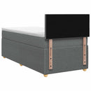 vidaXL Boxspring ágy matraccal Sötétszürke 90 x 190 cm Szövet