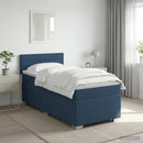 vidaXL Boxspring ágy matraccal és LED-del Sötét Barna 90 x 200 cm