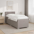 vidaXL Boxspring ágy matraccal és LED-del Tópszínű 80 x 200 cm Szövet