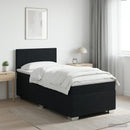 vidaXL Boxspring ágy matraccal és LED-del Fekete 90 x 200 cm Szövet
