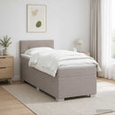 vidaXL Boxspring ágy matraccal és LED-del Tópszínű 90 x 190 cm Szövet