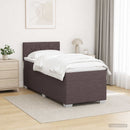 vidaXL Boxspring ágy matraccal és LED-del Sötét Barna 80 x 200 cm