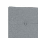 vidaXL Boxspring ágy matraccal és LED-del Világosszürke 90 x 200 cm