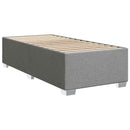 vidaXL Boxspring ágy matraccal és LED-del Világosszürke 90 x 200 cm