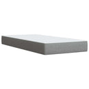 vidaXL Boxspring ágy matraccal és LED-del Világosszürke 90 x 200 cm