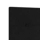 vidaXL Boxspring ágy matraccal és LED-del Fekete 90 x 200 cm Szövet